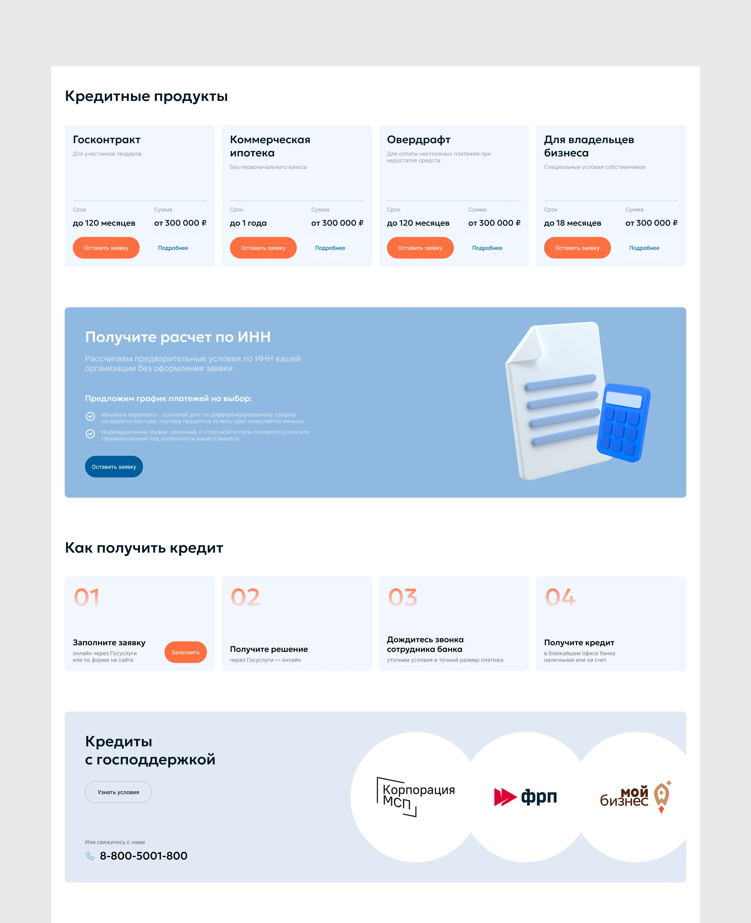 Промо-лендинги для Челиндбанка